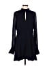 Reiss 100% Polyester Black Blue Cocktail Dress Size 10 - photo 1