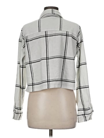 Just Polly Long Sleeve Button-Down Shirt (view 2)
