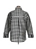 E Emmelle Checkered-gingham Silver 3/4 Sleeve Button-Down Shirt Size 1X - photo 2