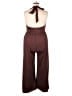 Shein Curve 100% Polyester Solid Brown Jumpsuit Size 16 Plus (2) - photo 2
