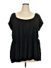 Torrid 100% Cotton Black Short Sleeve Top Size 5X Plus (5) - photo 1