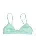 Solid & Striped Green Swimsuit Top Size S - photo 1