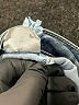 Bianco Chevron-herringbone Blue Jeans Size 31 waist - photo 8