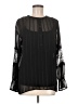 Simply Vera Vera Wang 100% Polyester Black Long Sleeve Blouse Size M - photo 1