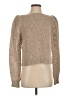 LoveShackFancy Metallic Tan Wool Pullover Sweater Size S - photo 1