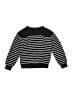 Basic Editions 100% Cotton Stripes Black Pullover Sweater Size 8 - photo 1