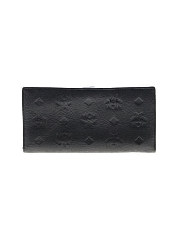 MCM Aren Continental Wallet in Embossed Monogram Leather (view 2)
