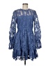 Aqua 100% Polyester Blue Cocktail Dress Size M - photo 1