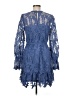 Aqua 100% Polyester Blue Cocktail Dress Size M - photo 2