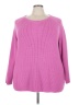 Woman Within 100% Acrylic Pink Pullover Sweater Size 26 (2X) - photo 1