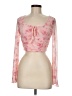 Shein Pink Long Sleeve Blouse Size 6 - photo 1