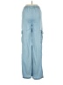 Love Tree 100% Tencel Blue Cargo Pants Size S - photo 2