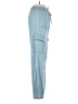 Love Tree 100% Tencel Blue Cargo Pants Size S - photo 4