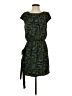 Guess 100% Polyester Print Green Casual Dress Size 4 - photo 1