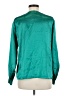 Leslie Fay 100% Polyester Teal Long Sleeve Blouse Size 8 - photo 2