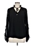 Calvin Klein 100% Polyester Black Long Sleeve Blouse Size M (estimated) - photo 1
