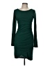Leith Solid Green Cocktail Dress Size M - photo 1