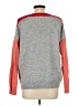 Ann Taylor LOFT Outlet Color Block Gray Pullover Sweater Size L - photo 2