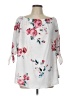 Unbranded White 3/4 Sleeve Blouse Size L - photo 1