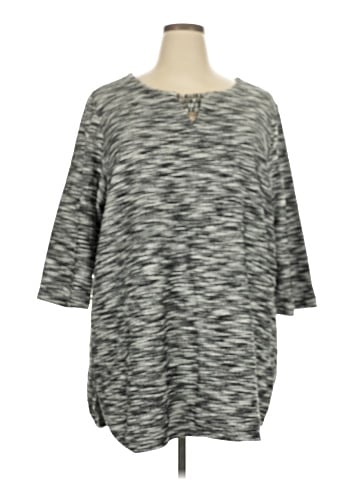 Joan Vass Pullover Sweater (view 1)