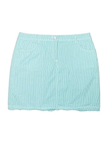 Karen Scott Denim Skirt (view 1)