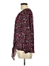 Weston 100% Polyester Burgundy 3/4 Sleeve Blouse Size L - photo 5