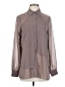 Tea n Rose 100% Polyester Gray Long Sleeve Blouse Size S - photo 1