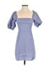 Speechless Solid Blue Cocktail Dress Size S - photo 1