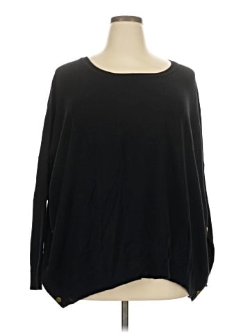 Joan Vass Wool Pullover Sweater (view 1)
