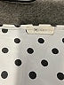Everly 100% Polyester Polka Dots Silver Short Sleeve Blouse Size L - photo 7