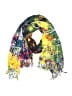 Indigo Blue Tie-dye Yellow Teal Scarf One size - photo 1