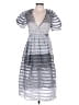 Baum Und Pferdgarten 100% Polyester Checkered-gingham Silver Cocktail Dress Size EU (IT) 34 / US 00 - photo 1