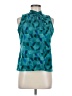 Worthington 100% Polyester Teal Sleeveless Blouse Size M (petite) - photo 1