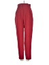 H&M 100% Polyester Solid Red Casual Pants Size 2 - photo 1