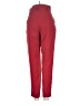 H&M 100% Polyester Solid Red Casual Pants Size 2 - photo 2