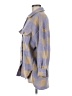 Unbranded 100% Polyester Plaid Purple Blue Poncho Size M - photo 5