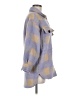 Unbranded 100% Polyester Plaid Purple Blue Poncho Size M - photo 4