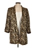 Zara Basic 100% Mohair Animal Print Gold Wool Blazer Size S - photo 1