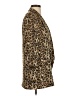 Zara Basic 100% Mohair Animal Print Gold Wool Blazer Size S - photo 4