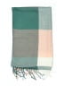 Unbranded Plaid Orange Pink Scarf One size - photo 2