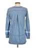 Mur Mur 100% Polyester Blue Long Sleeve Top Size S - photo 2