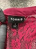 Torrid 100% Polyester Burgundy Short Sleeve Blouse Size 1X Plus (1) - photo 7