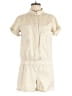 Michael Stars 100% Cotton Solid Ivory Romper Size Med (1) - photo 1