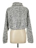 Unbranded 100% Polyester Tweed Silver Turtleneck Sweater Size L - photo 2