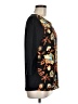 Echo 100% Polyester Black 3/4 Sleeve Blouse Size M - photo 4