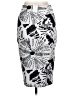 Vestique Graphic Silver Casual Skirt Size L - photo 2