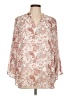 Papermoon 100% Polyester Paisley Ivory White Long Sleeve Blouse Size L (estimated) - photo 1