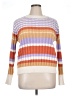 &merci 100% Polyester Color Block Orange Pullover Sweater Size L - photo 1