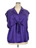 Estelle 100% Polyester Purple Sleeveless Blouse Size 2X - photo 1