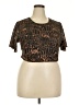 Yitty Graphic Brown Short Sleeve T-Shirt Size 6X - photo 1